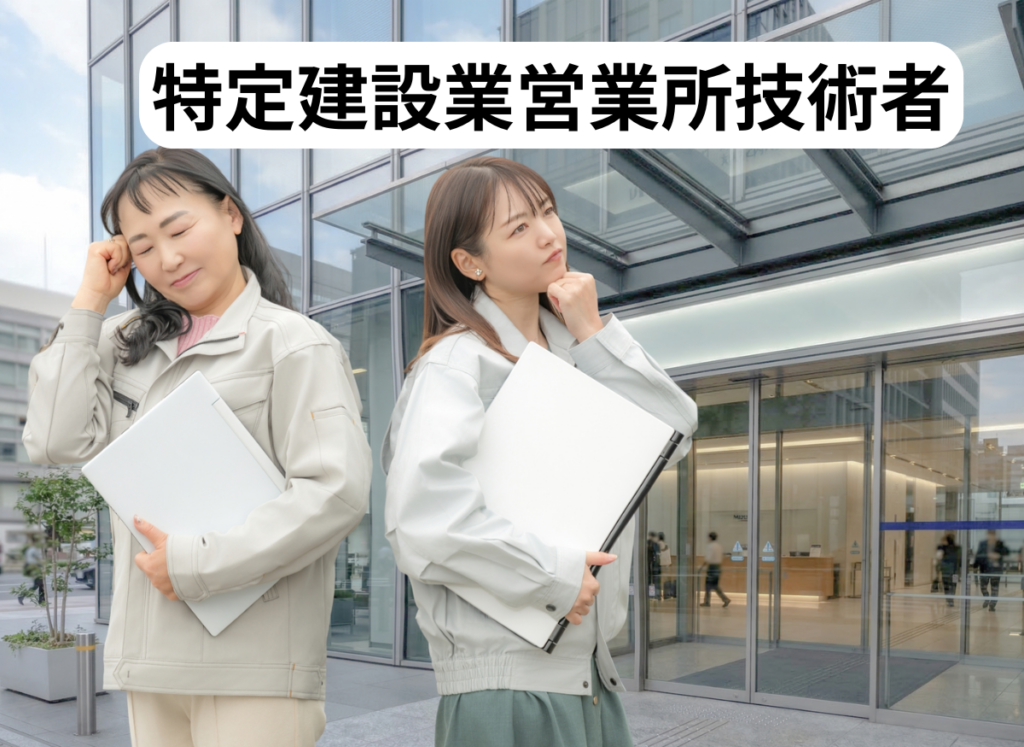 特定建設業における営業所技術者の要件（行政書士・海事代理士海野孝幸）