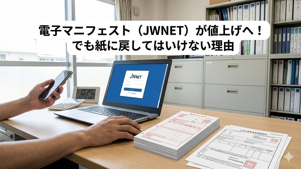 電子マニフェスト値上げ（行政書士・海事代理士海野孝幸）